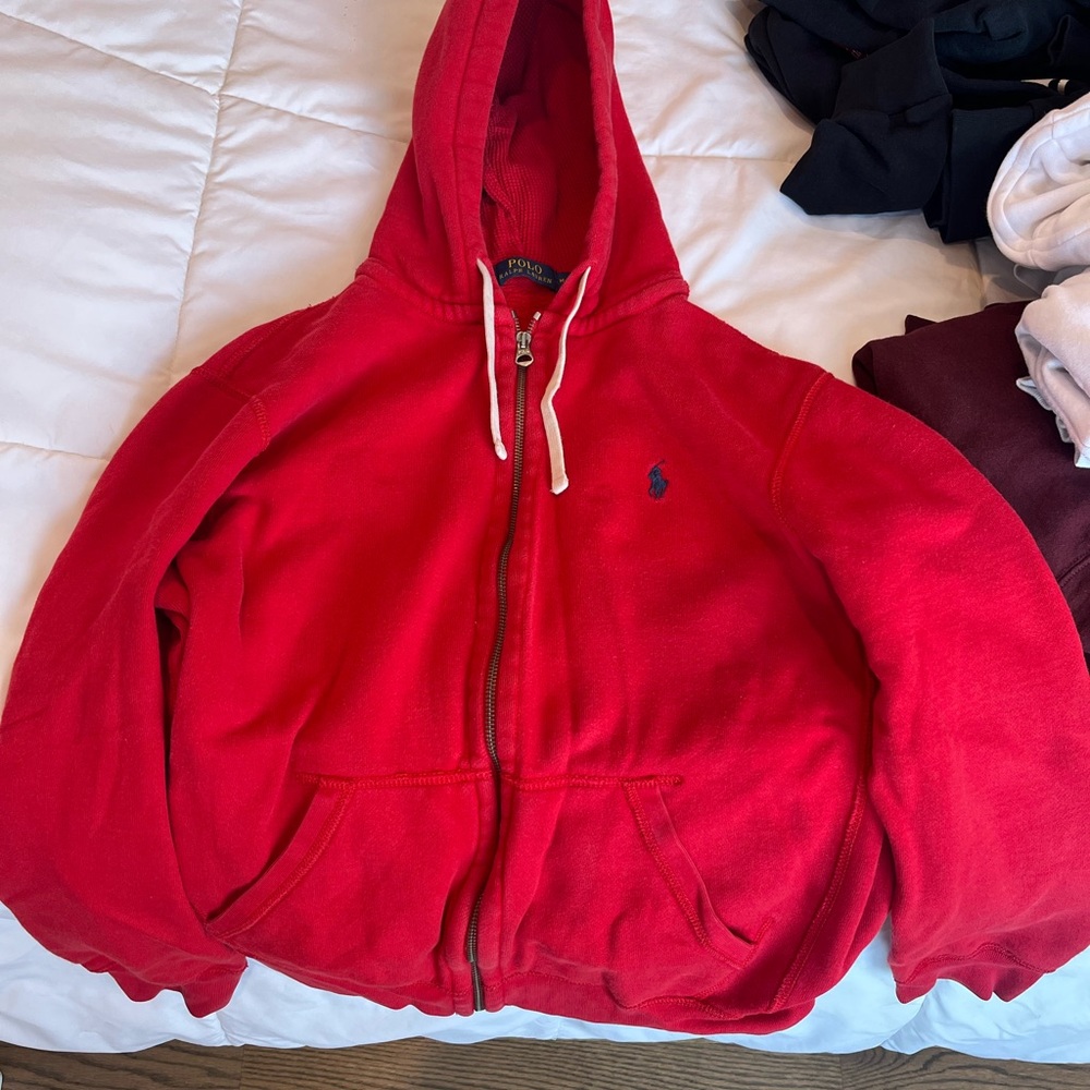 Polo by Ralph Lauren Red Hoodie Sweater